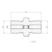 Adapter G1/2 AG - G1/2 AG drossel