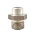 Anschweißnippel flach Anschluss W21,8x1/14 AG mit Schweißende: 18mm