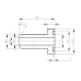 Anschweißstutzen für Überwurfmutter: M16x1,5 mit Schweißende: 8mm